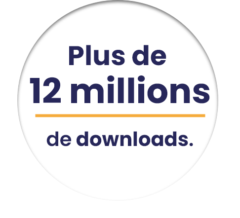 Plus de 12 millions de downloads